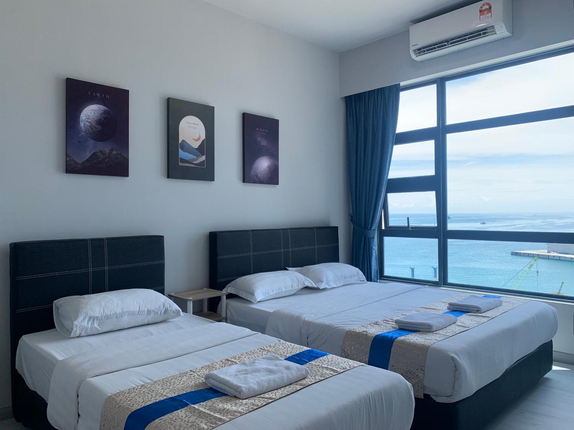 Sunset Seaview Vacation Condos @ Jesselton Quay Kota Kinabalu Quarto foto